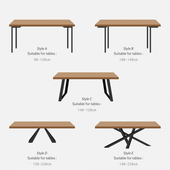 Loft Work Desk L120, Dark Walnut [Display]