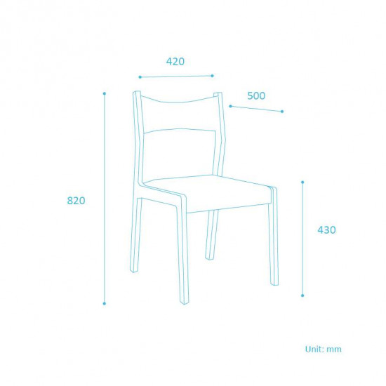 [SALE] Dandy Chair II, W48, Natural Walnut