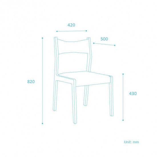 [Display] Dandy Chair II, W48, Natural Walnut