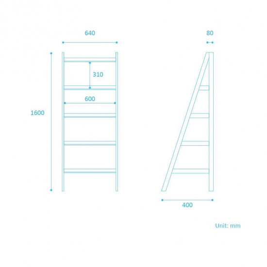 Solid Wood Shelf H160 Solid Wood Shelf H160