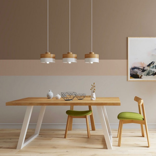 Industrial Dining Table L120-220, WH Industrial Dining Table L120-220, WH