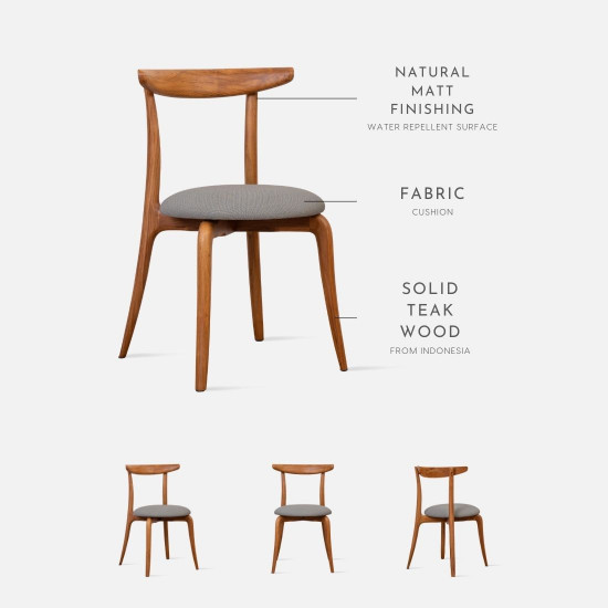 Lao Chair, Natural Teak [DISPLAY x 1]