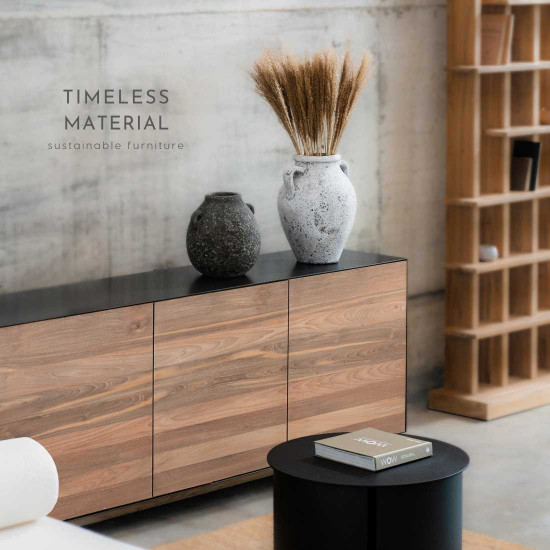 KAMI Sideboard 3 Doors L160, Reclaimed Wood (Display) KAMI Sideboard 3 Doors L160, Reclaimed Wood (Display)
