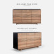 KAMI Sideboard 3 Doors L160, Reclaimed Wood (Display) KAMI Sideboard 3 Doors L160, Reclaimed Wood (Display)