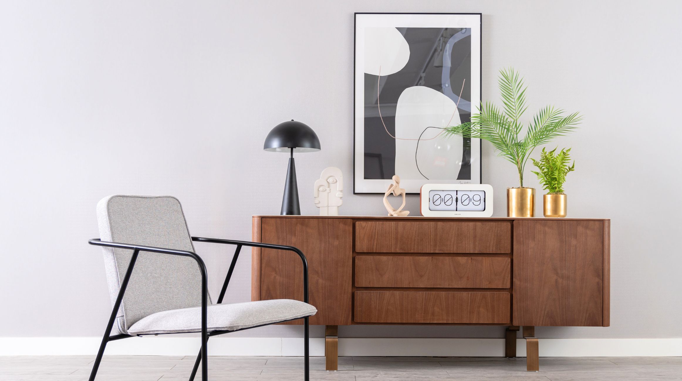 NOVA side board L180, Dark Walnut