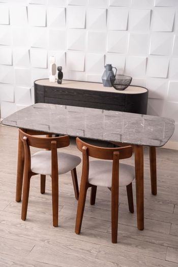 [Display] NOVA Marble Table, Dark Grey, L160