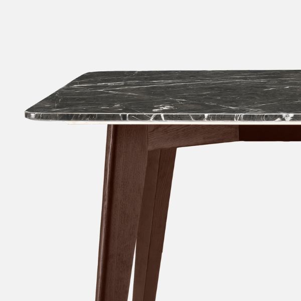 NOVA Marble Table, Dark Grey L140