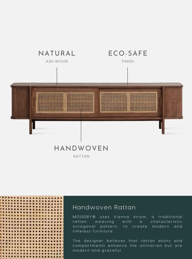 SEN RATTAN TV Cabinet L180