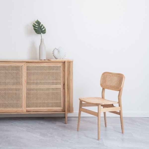 SEN RATTAN Sideboard L160, White Wash