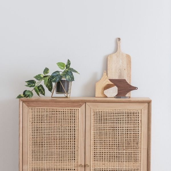 SEN RATTAN Shoe Cabinet V.2, Ash, L90