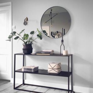 SIMP Two Layers Metal Shelf W60-1200, Matt Black