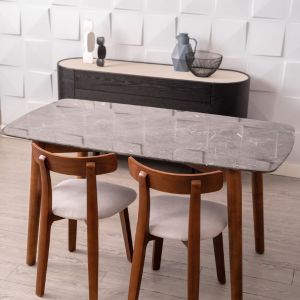 [SALE] NOVA Marble Table, Dark Grey L140 [In stock]