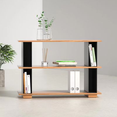 VIGGO Metal Shelf 2 layers, Oak, H69