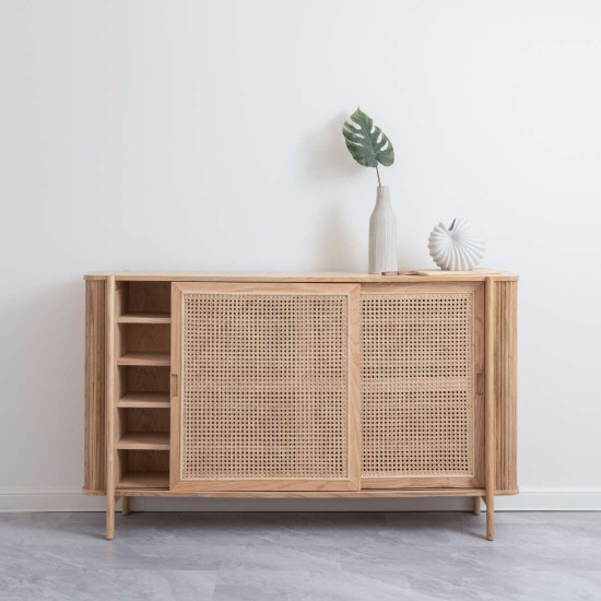 SEN RATTAN Sideboard L160, White Wash 