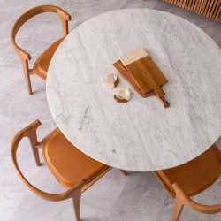 CODE Dining Table with Marble Top, D100