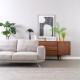Aston Recliner Sofa, 210, Grey (with ottoman) [In-Stock x2]