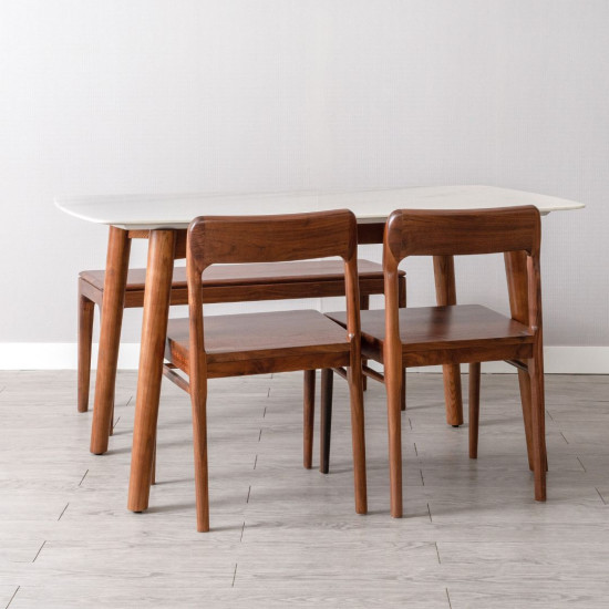 NOVA Marble Table V2, White, L140 - L240 NOVA Marble Table V2, White, L140 - L240