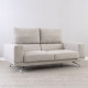 Aston Recliner Sofa, 210, Grey (with ottoman) [In-Stock x2]