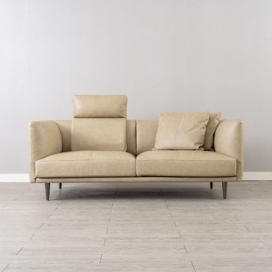 Milton Sofa, L192, Semi Aniline Leather (full leather)