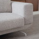 Aston Recliner Sofa, L190-210, Grey (with ottoman) 