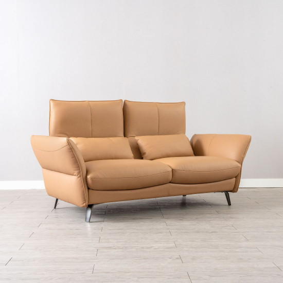 Boston Recliner Sofa, L178, Semi Aniline Leather, Beige G3 151 (half/full leather) 