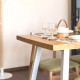Industrial Dining Table L120-220, WH Industrial Dining Table L120-220, WH