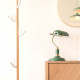 Table lamp Bank Iron Black W. Antique Gold [Display]
