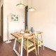 Industrial Dining Table L120-220, WH Industrial Dining Table L120-220, WH