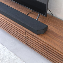 OAKI TV Cabinet, W160-250, Natural Walnut