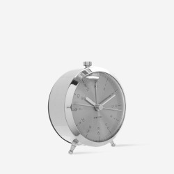 Alarm Clock Button - Brushed Steel