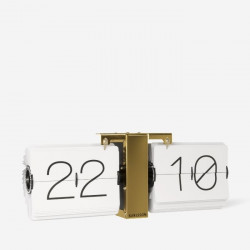 Flip Clock No Case - White 