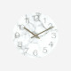 Glass Clock Marble - White [DISPLAY Left] 