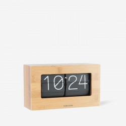 Flip Clock Boxed - Bamboo [Display]
