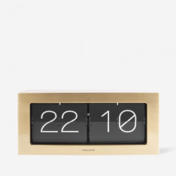 Clock Boxed Flip Clock XL - Gold [Display]