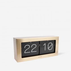 Clock Boxed Flip Clock XL - Gold [Display]