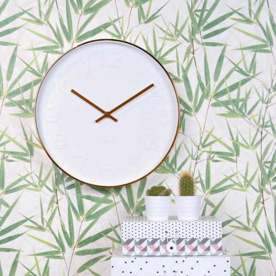 Wall Clock Mr. White - Brushed Gold [1 left]