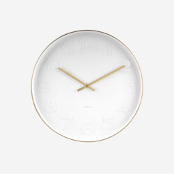 Wall Clock Mr. White - Brushed Gold
