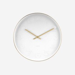 Wall Clock Mr. White - Brushed Gold [1 left]