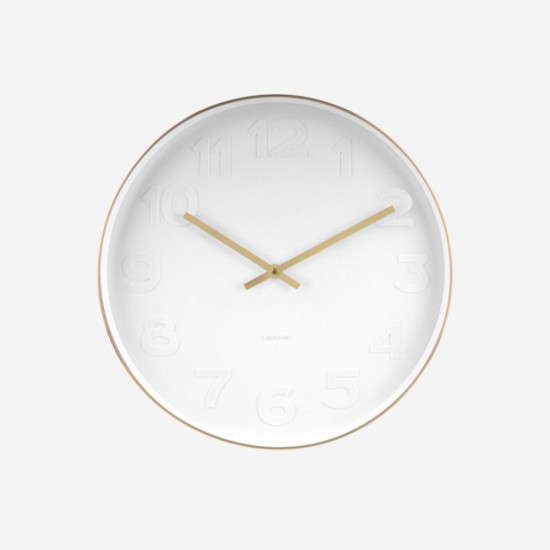 Wall Clock Mr. White - Brushed Gold [1 left]