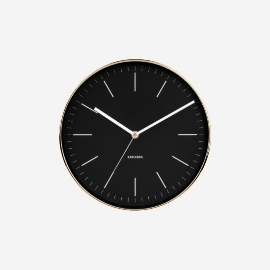 Wall Clock Minimal - Black