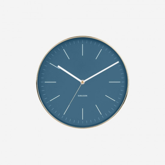 Wall Clock Minimal - Blue  [Display]