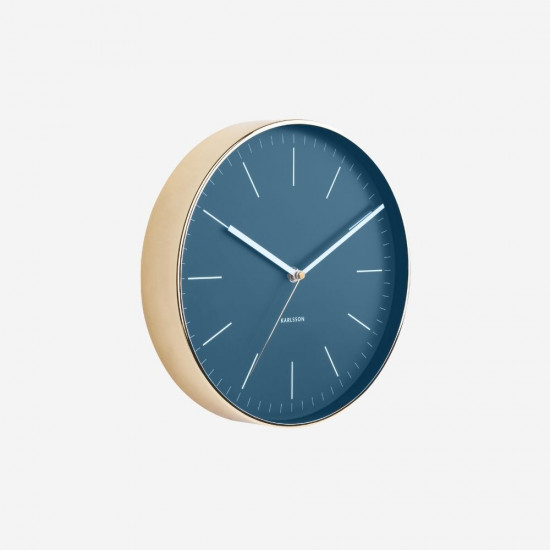 Wall Clock Minimal - Blue  [Display]
