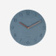 Wall clock Dura Korean wood, Blue [Newly displayed] 