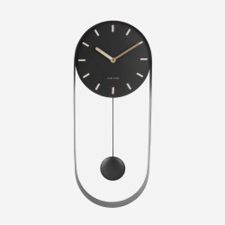 Wall Clock Pendulum Charm - steel black