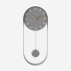 Wall Clock Pendulum Charm  - steel grey