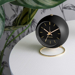Table clock Globe - Black