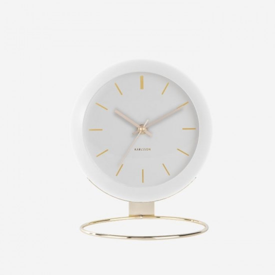 Table clock Globe - White