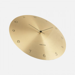 Wall Clock Dome Disc - Gold