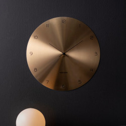 Wall Clock Dome Disc - Gun Metal [Display]