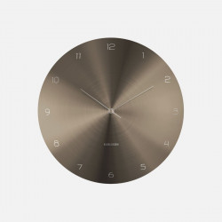 Wall Clock Dome Disc - Gun Metal [Display]